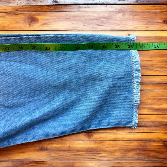 CHIPRE High-Waisted Cropped Denim Jeans - Vintage Style - Approx. Size 8-10 - Picture 11 of 16